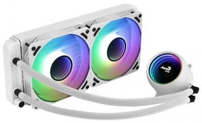 Система водяного охлаждения для процессора AeroCool Mirage L240 белый/ARGB