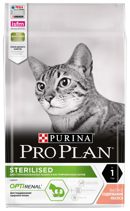 Корм для стерилизованных кошек Pro Plan Sterilised с лососем 7 кг Корм для стерилизованных кошек Pro Plan Sterilised с лососем 7 кг