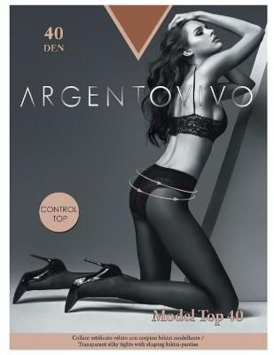 Колготки Argentovivo Model Top 40 den, размер 4-L, cognac (коричневый)