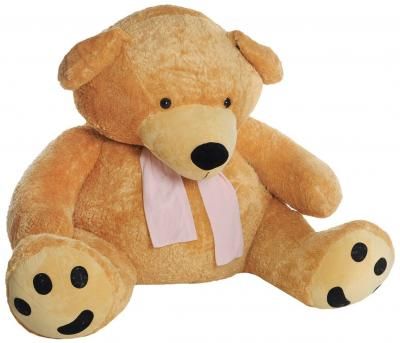 Мягкая игрушка Magic Bear Toys Медведь Толстяк (очень мягкий - мех блестящий - рыжий - 200 см)