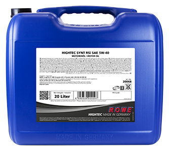 Полусинтетическое моторное масло ROWE Hightec Synt RSi SAE 5W-40, 20 л
