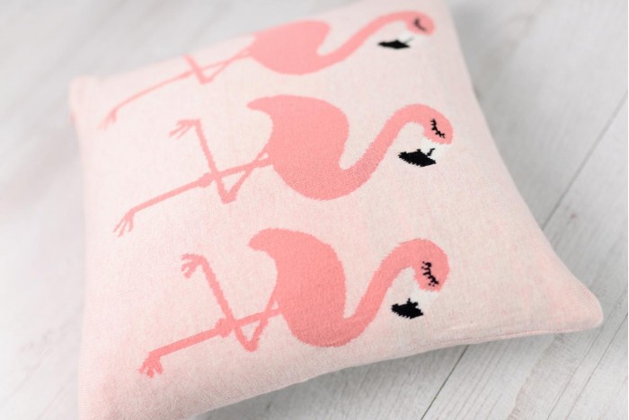 Bizzi Growin Подушка вязаная Flamingos Bizzi Growin Подушка вязаная Flamingos