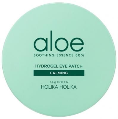 Holika Holika Гидрогелевые патчи для глаз Aloe Soothing Essence 80% Hydrogel Eye Patch Calming (60 шт.)