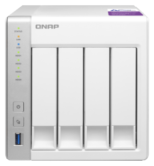 Сетевое хранилище QNAP TS-431P2-1G белый