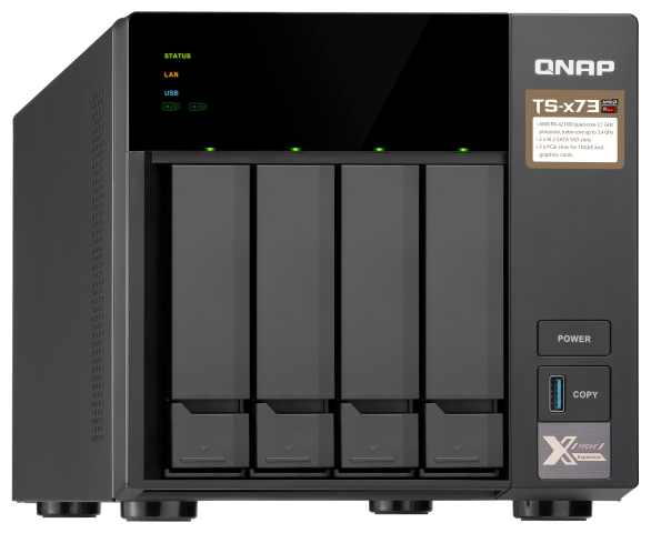 Сетевое хранилище QNAP TS-473-4G черный