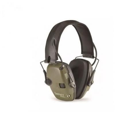 Наушники активные Howard Impact Sport, стерео, SNR 25dB, NRR22dB, хаки/черный, вход AUX 3,5мм, 2ХААА