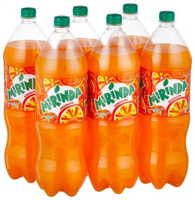 Газированный напиток Mirinda, 2 л, 6 шт.