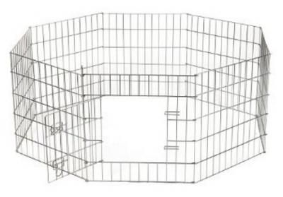 Вольер для собак Beeztees Puppy ren exercise 8-panels 715760 60х120х63 см серый