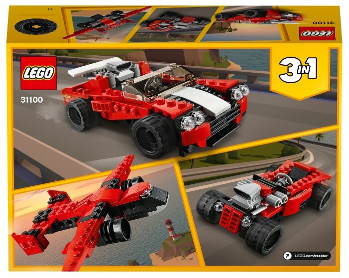 Конструктор lego creator 31100 спортивный автомобиль. Смотреть фото Конструктор lego creator 31100 спортивный автомобиль. Смотреть картинку Конструктор lego creator 31100 спортивный автомобиль. Картинка про Конструктор lego creator 31100 спортивный автомобиль. Фото Конструктор lego creator 31100 спортивный автомобиль