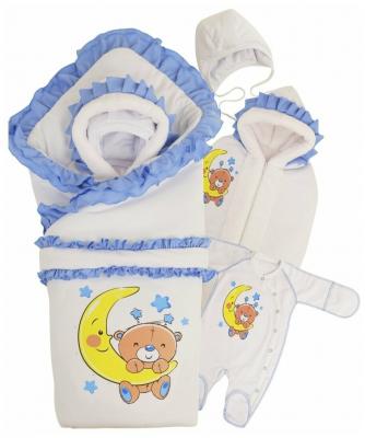 Комплект на выписку новорожденного Babyglory "Соня" 5 предметов (зима) голубой