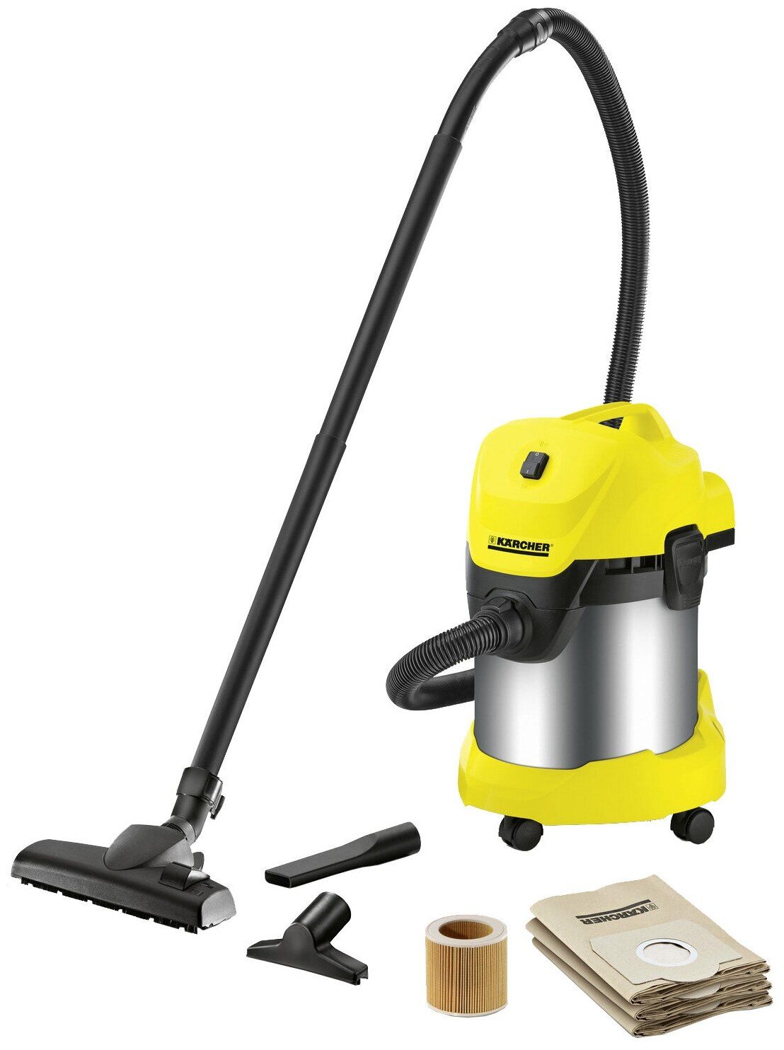 Характеристики Профессиональный пылесос KARCHER WD 3 Premium Home, 1000 Вт  - Интернет-магазин WADOO.RU