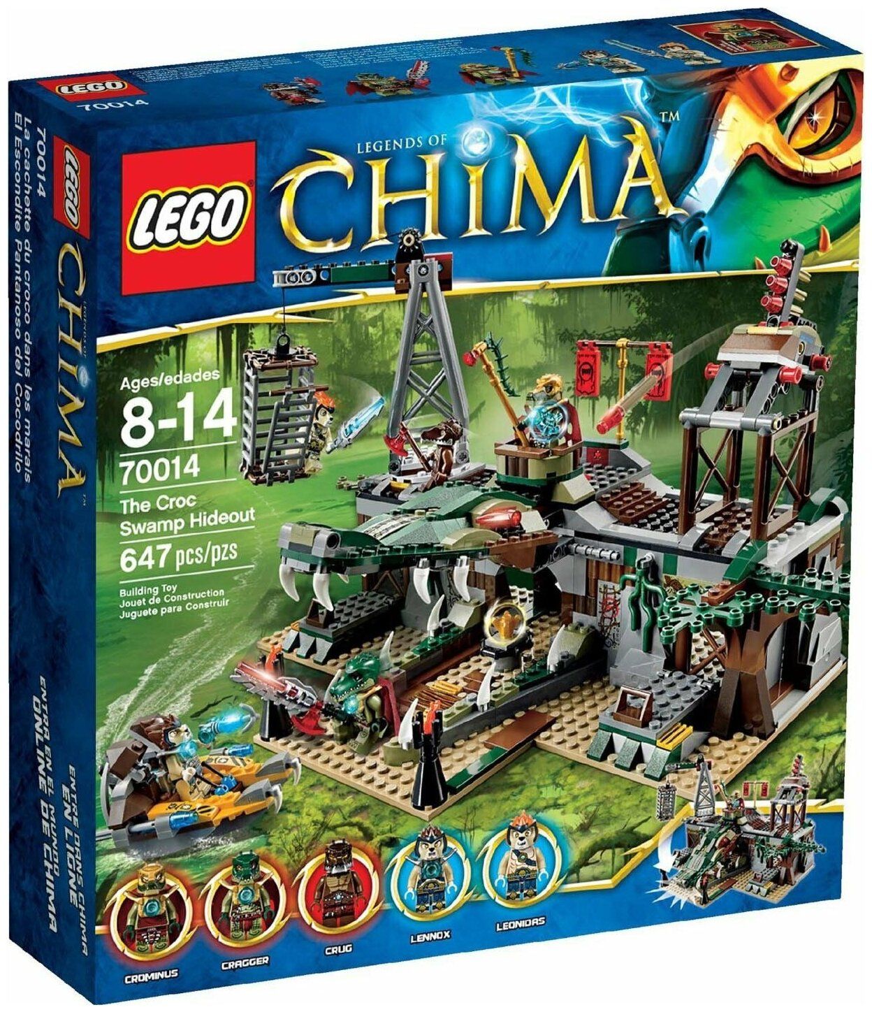 Конструктор LEGO Legends of Chima 70014 Укрытие племени Крокодилов купить в  Москве, СПб, Новосибирске по низкой цене