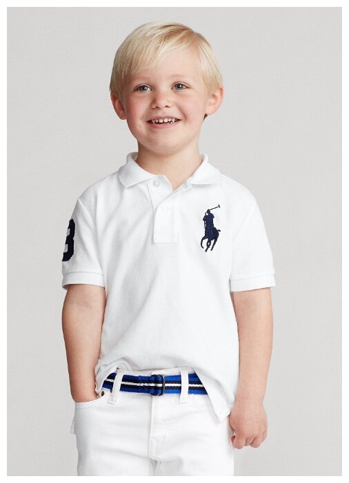 Поло Ralph Lauren размер 116, белый Поло Ralph Lauren размер 116, белый