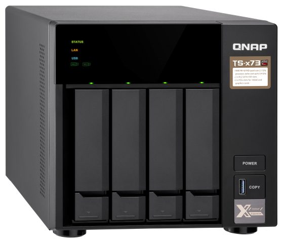 Сетевое хранилище QNAP TS-473-4G черный