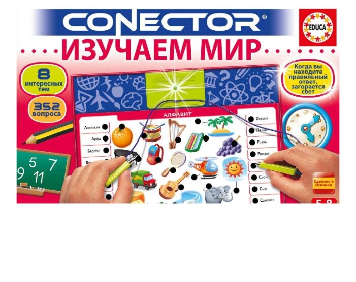 Настольная игра Educa Электровикторина Изучаем мир 17490 Настольная игра Educa Электровикторина Изучаем мир 17490