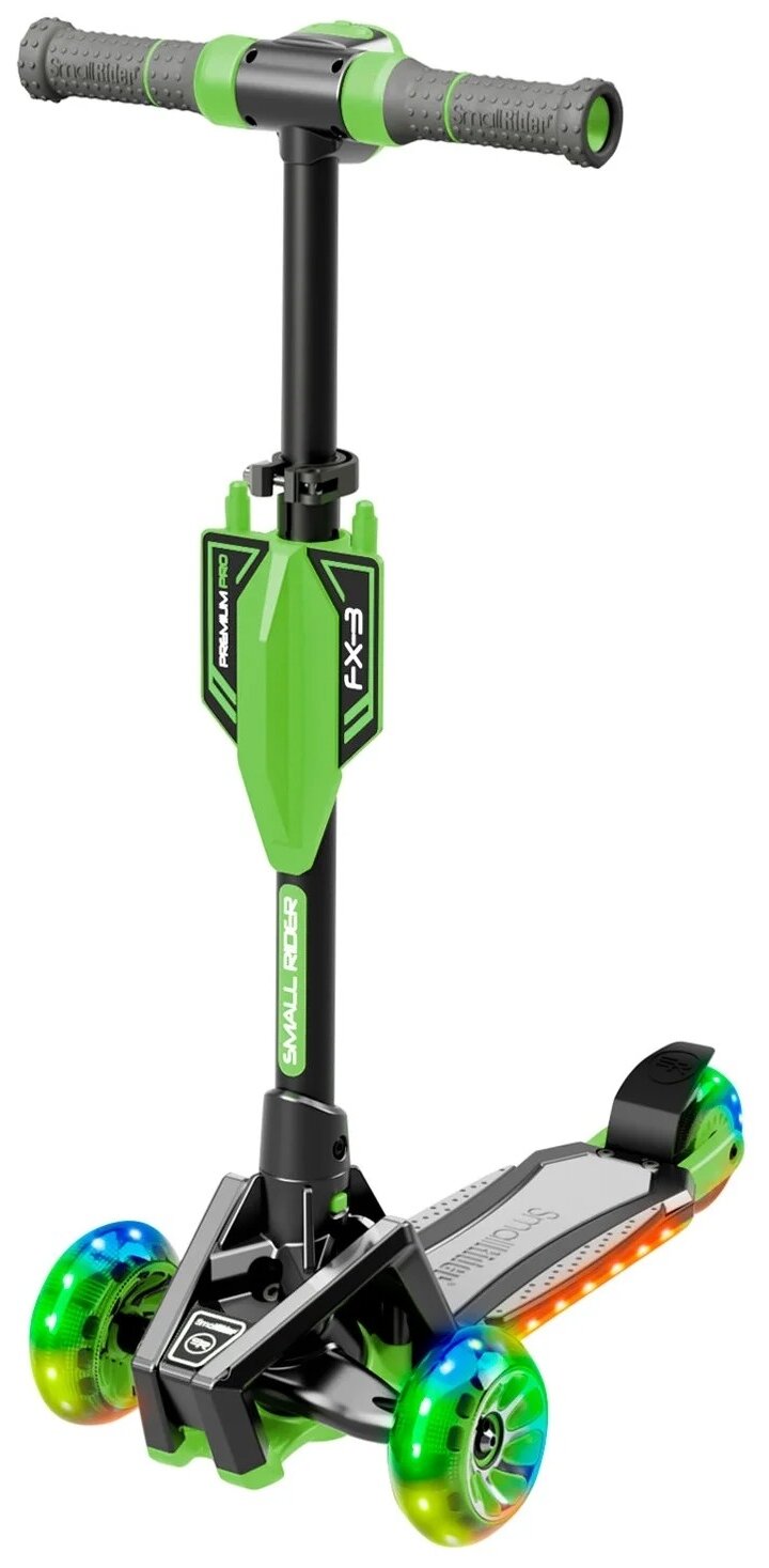 Детский кикборд Small Rider Premium Pro 3, зеленый Детский кикборд Small Rider Premium Pro 3, зеленый