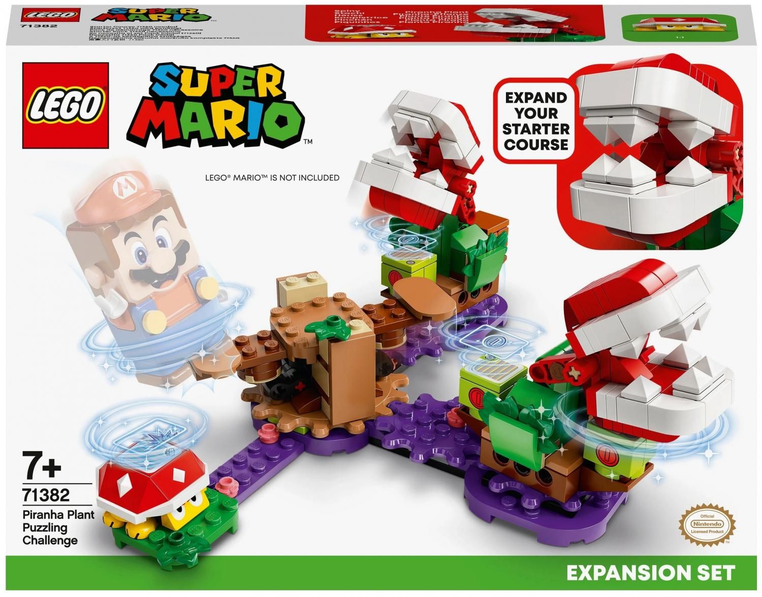 Конструктор LEGO Super Mario 71382 Дополнительный набор Загадочное  испытание растения-пираньи купить в Москве, СПб, Новосибирске по низкой цене