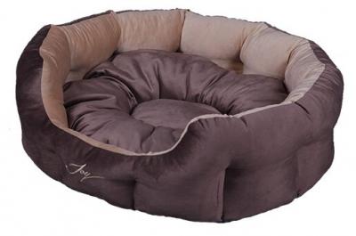 Лежак для собак Joy (2КУВ00149/2КУВ00155/2КУВ00177) 50х40х20 см коричневый/светло-коричневый