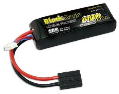 Black Magic Аккумулятор Black Magic LiPo 11.1V 3S 30C 1400mAh (TRX) для автомоделей - BM-A30-1403TR