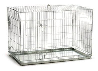 Клетка для собак Beeztees Bench 2-doors, zinc plated 715774 109х69х75 см серый