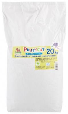 Комкующийся наполнитель PrettyCat Супер Белый с ароматом горной лаванды 20 кг
