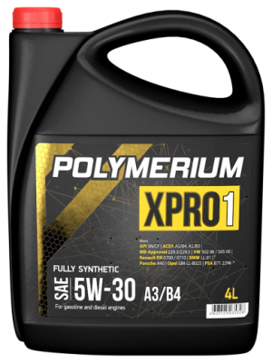 Синтетическое моторное масло Polymerium XPRO1 5W-30 A3/B4 4 л