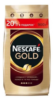 Кофе растворимый Nescafe Gold, пакет, 900 г