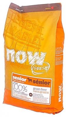 Сухой корм для пожилых собак NOW FRESH лосось, утка, индейка 11.35 кг