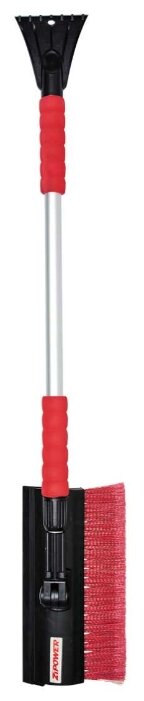 Телескопическая щетка-скребок ZiPOWER PM2169 красный