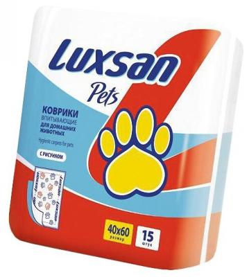 Пеленки для собак впитывающие Luxsan Pets с рисунком 40х60 см 15 шт.