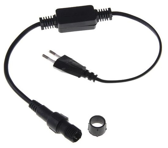 LED шнур Luazon Lighting 13 мм, круглый, 100 м, чейзинг, 3W-LED/м-36-220V, набор для подключения зеленый (461035) LED шнур Luazon Lighting 13 мм, круглый, 100 м, чейзинг, 3W-LED/м-36-220V, набор для подключения зеленый (461035)