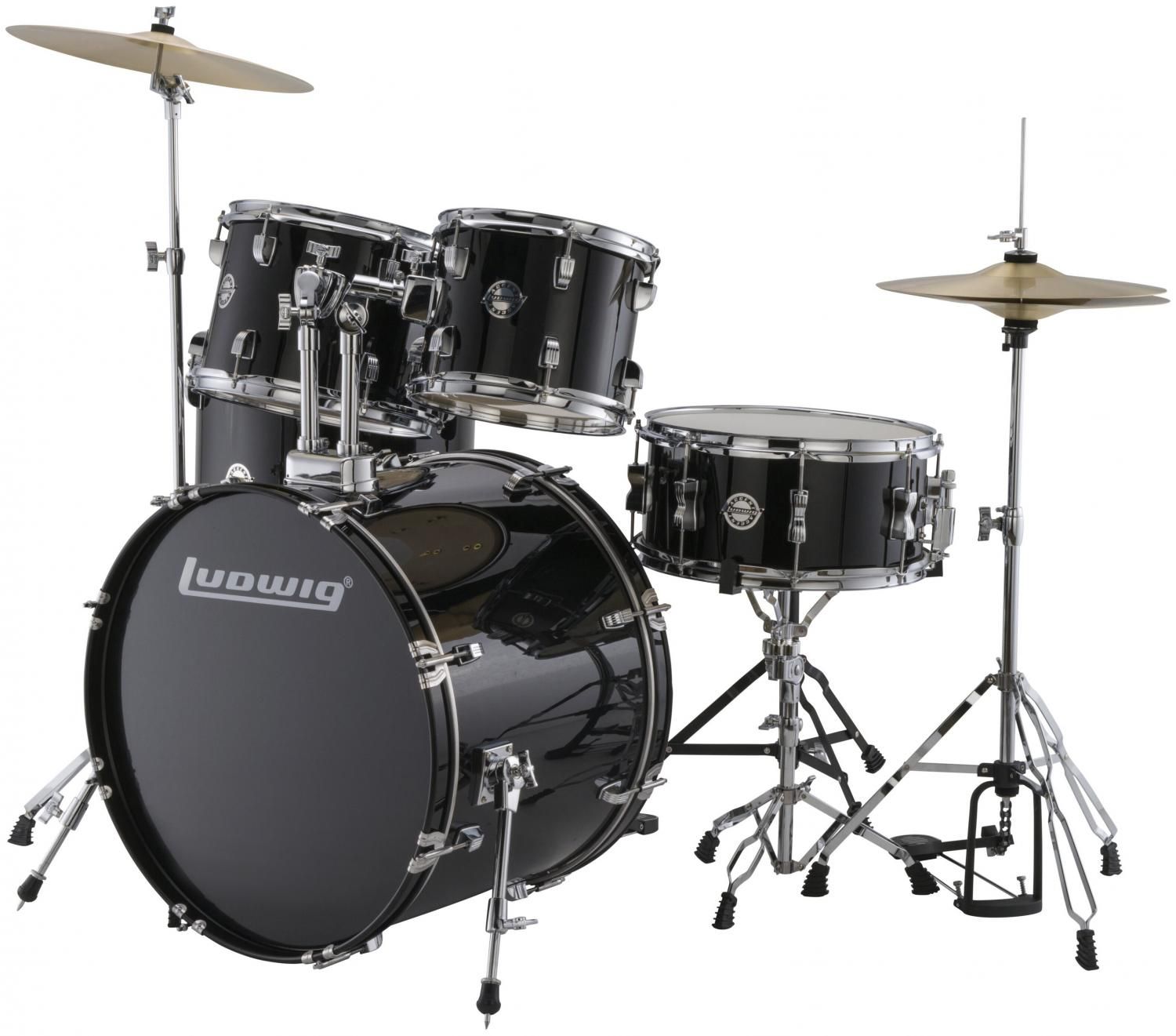 LUDWIG LC175 Accent CS Combo Black Ударная установка черная купить в  Москве, СПб, Новосибирске по низкой цене