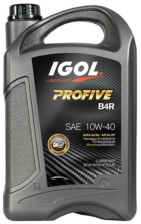 Полусинтетическое моторное масло IGOL Profive B4 R 10W-40 5 л
