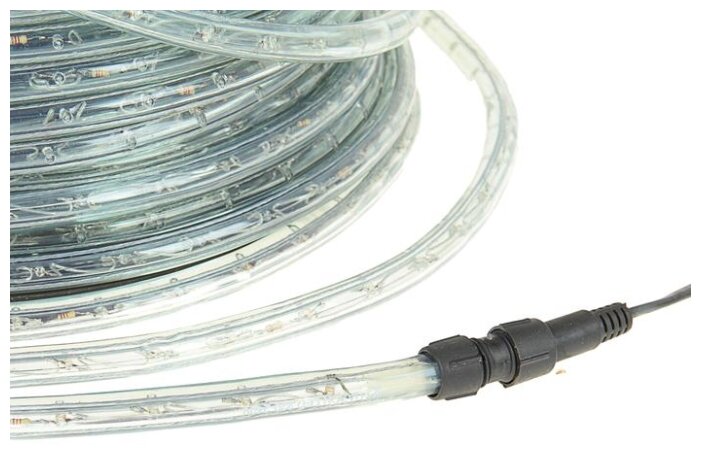 LED шнур Luazon Lighting 13 мм, круглый, 100 м, чейзинг, 3W-LED/м-36-220V, набор для подключения зеленый (461035) LED шнур Luazon Lighting 13 мм, круглый, 100 м, чейзинг, 3W-LED/м-36-220V, набор для подключения зеленый (461035)