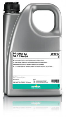 Трансмиссионное масло Motorex PRISMA ZX 75W80 GL-4+5 4 л