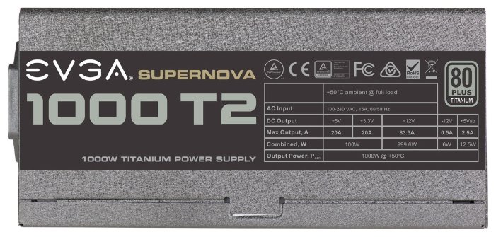 Блок питания EVGA SuperNOVA 1000 T2 1000W Блок питания EVGA SuperNOVA 1000 T2 1000W
