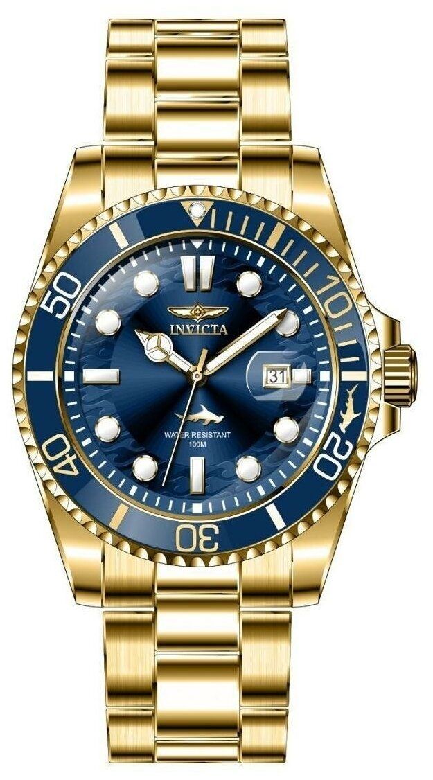 Invicta Men s Pro Diver 43mm Gold Tone Stainless