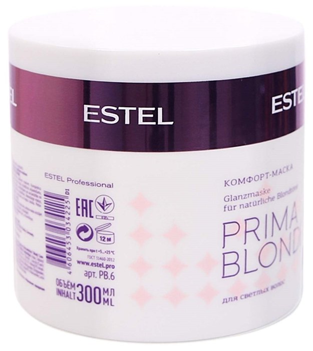 Estel Professional PRIMA BLONDE Комфорт-маска для светлых волос, 300 мл