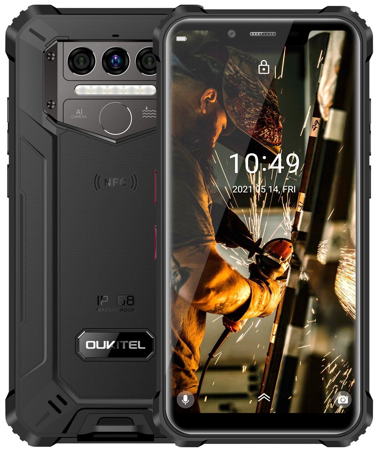 Смартфон OUKITEL WP9 6/128GB, черный купить в Москве, СПб, Новосибирске по  низкой цене