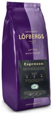 Кофе в зернах Lofbergs Espresso, арабика, 1000 г