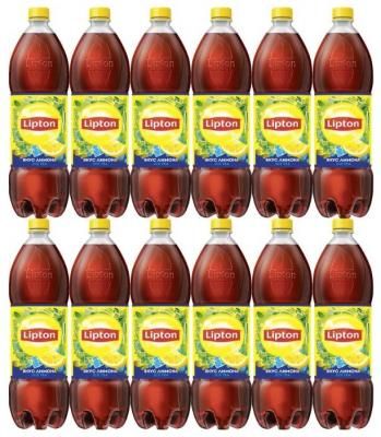 Чай Lipton Лимон, ПЭТ, 1 л, 12 шт.
