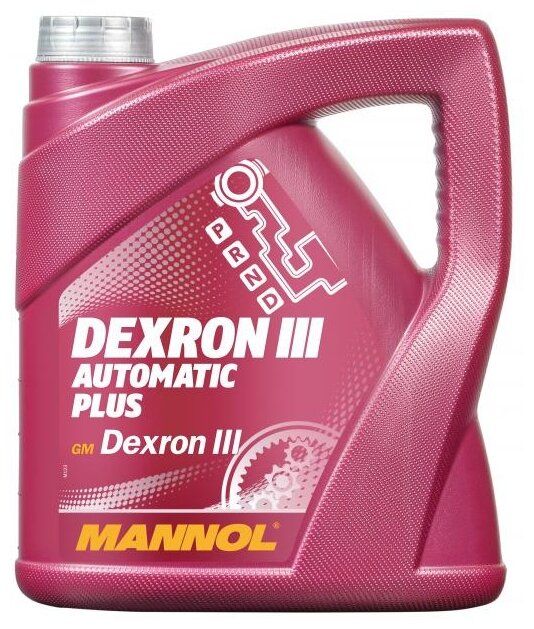 Трансмиссионное масло Mannol Dexron III Automatic Plus 4 л Трансмиссионное масло Mannol Dexron III Automatic Plus 4 л