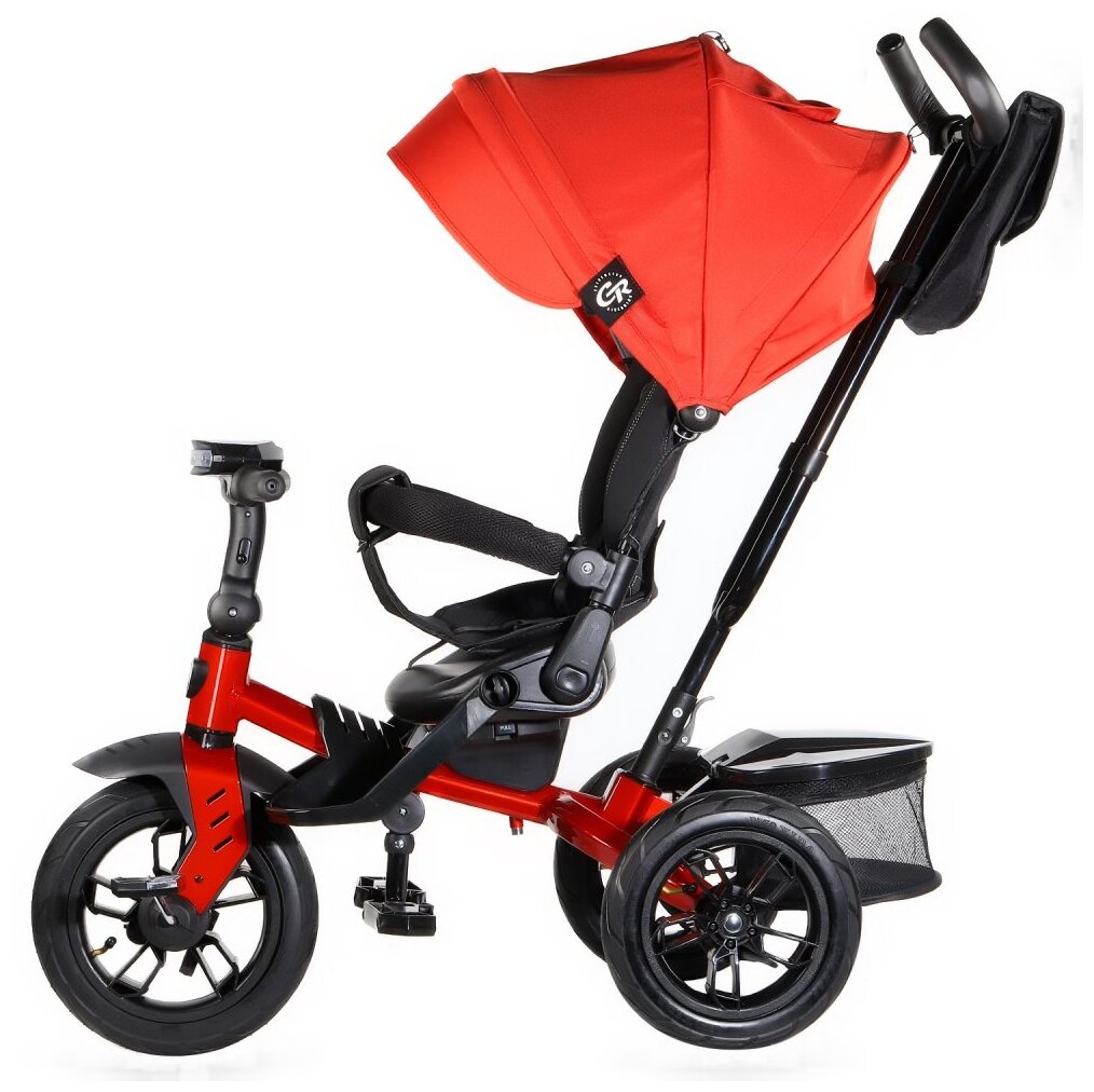 Трехколесный велосипед CITY-RIDE CR-B3-10 Lunar, красный/черный