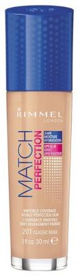 Rimmel Тональный крем Match Perfection, 30 мл, оттенок: 201 Classic Beige