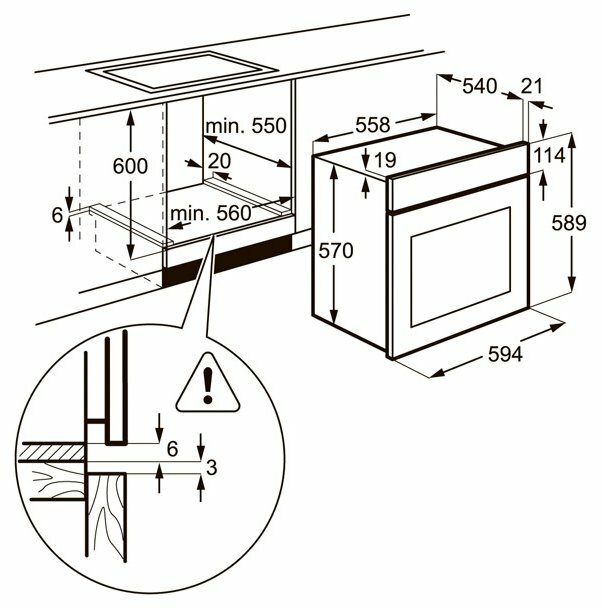 Духовой шкаф simfer b6em68011