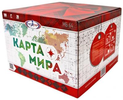 Батарея салютов Мегапир Карта мира