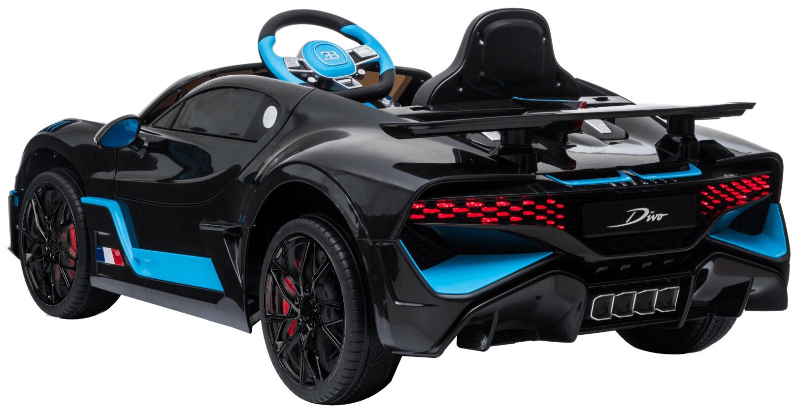 Детский электромобиль Bugatti Divo 12V - BLACK - HL338 купить в Москве,  СПб, Новосибирске по низкой цене