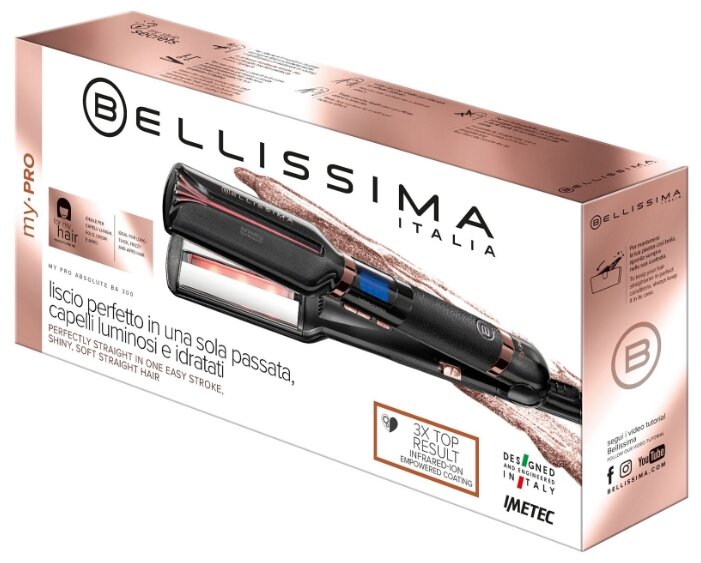 Выпрямитель Bellissima My Pro ABSOLUTE B8 300 инфракрасный, ионизация, ЖК дисплей