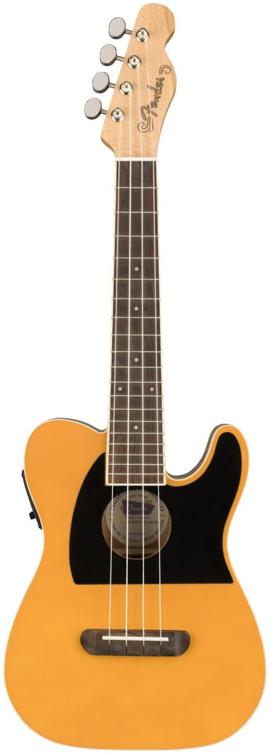 Укулеле FENDER Fullerton Tele Uke Butterscotch Blonde купить в Москве, СПб,  Новосибирске по низкой цене