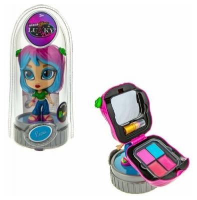 Instaglam Lukky Doll кукла Луна неон 12см с 2 аппликаторами и косметикой внутри (Т21422)